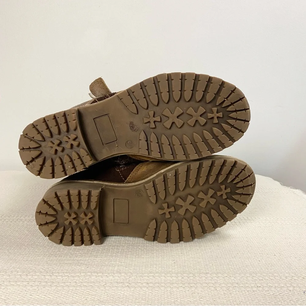 Bos. & Co Womens Innercity Brown Leather Suede Sherpa Lined Tall Boots EU 36 / 6 - Picture 10 of 11